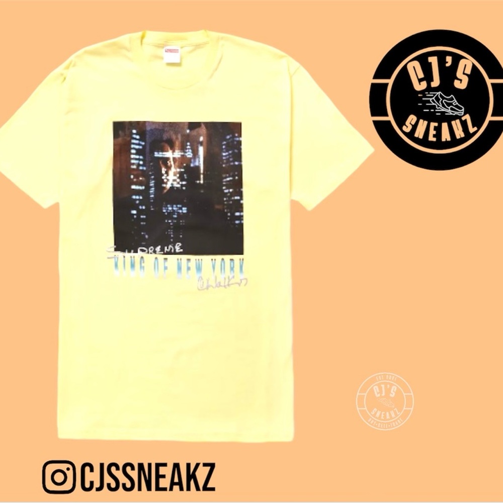 Men’s Supreme King of New York Tee Pale Yellow - Brand New Large
